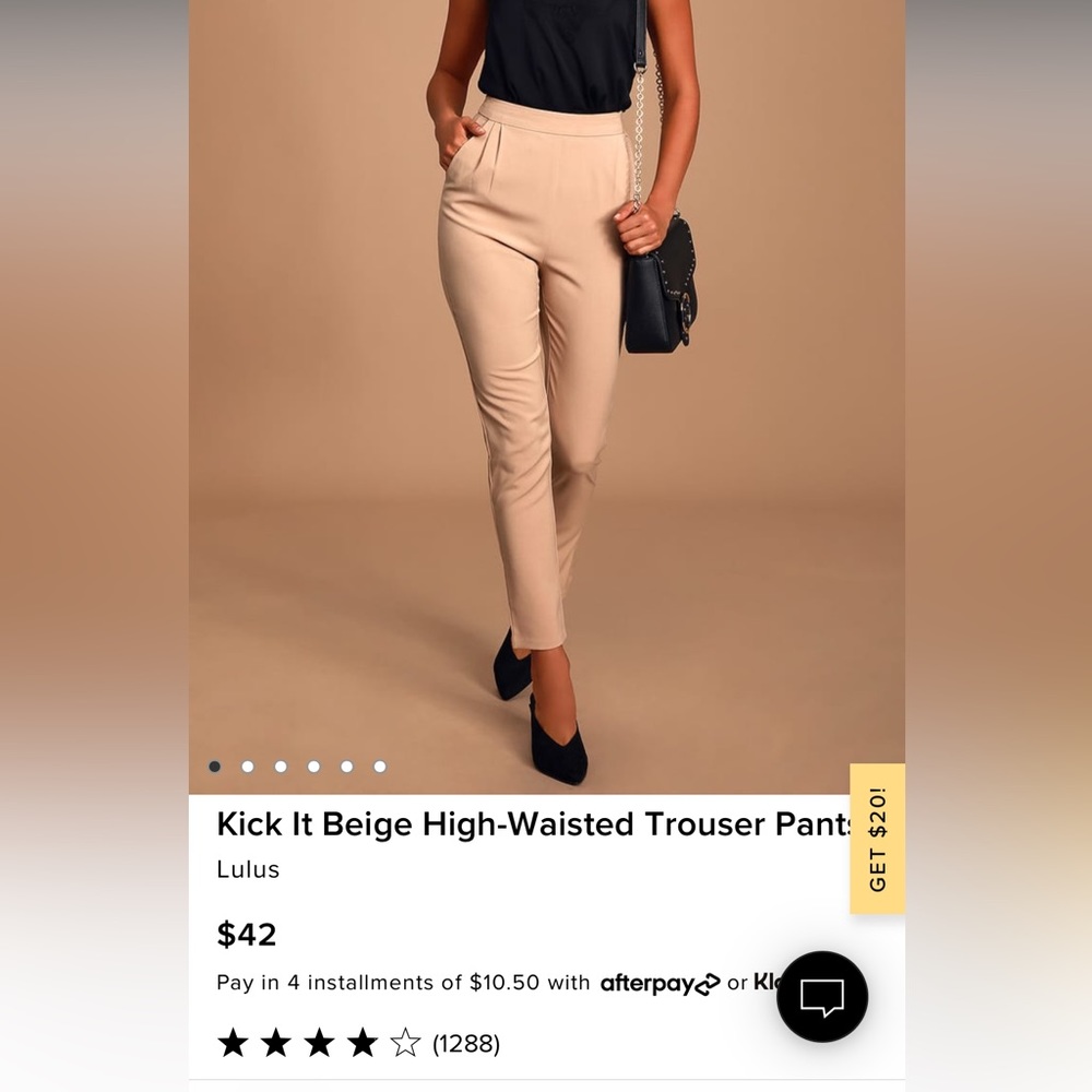Beige Trousers